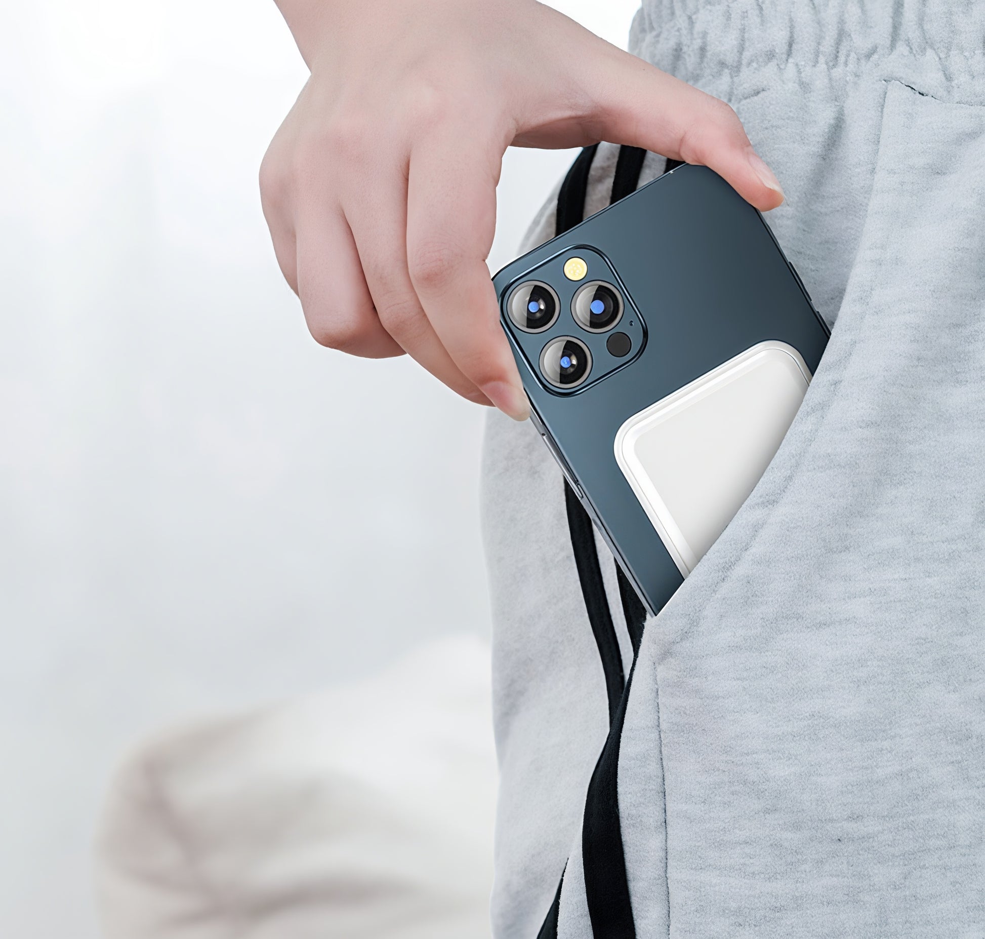 Trådlös Mini Magnetisk Powerbank 5000mAh