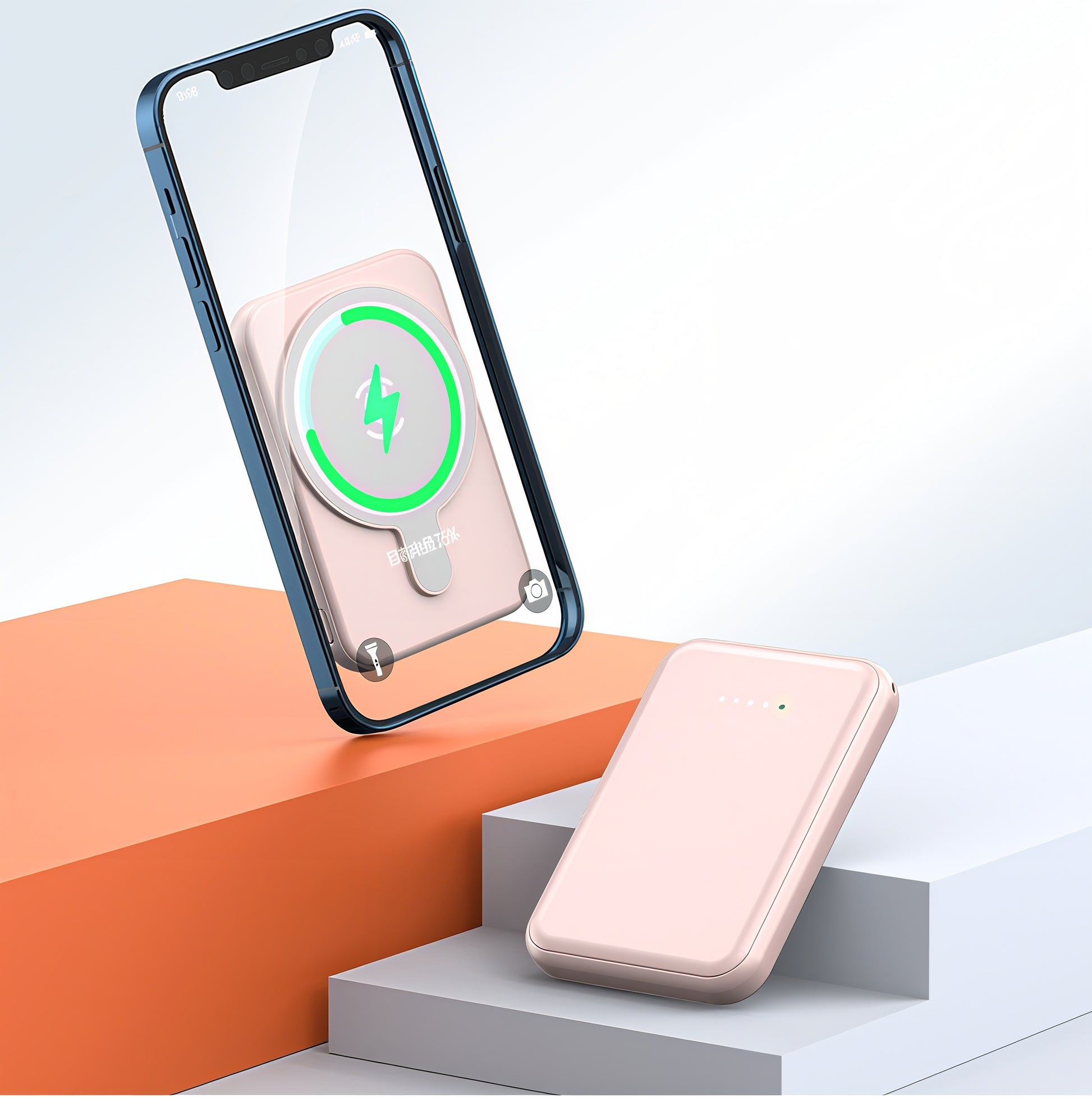Trådlös Mini Magnetisk Powerbank 5000mAh